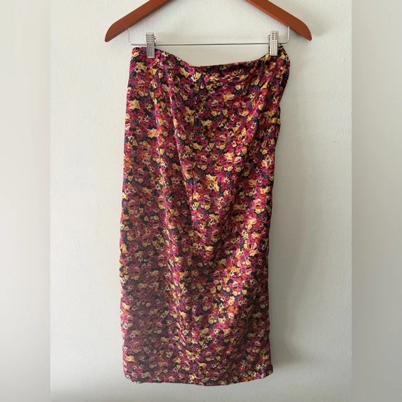 Zara Multicolor Floral Skirt medium - Picture 6 of 6